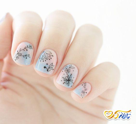 ایده طراحی ناخن عروس