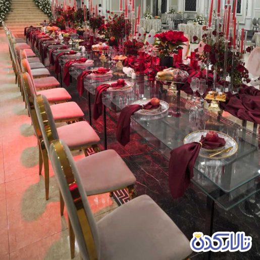 سالن های لاکچری با اکسسوری و ظروف vip