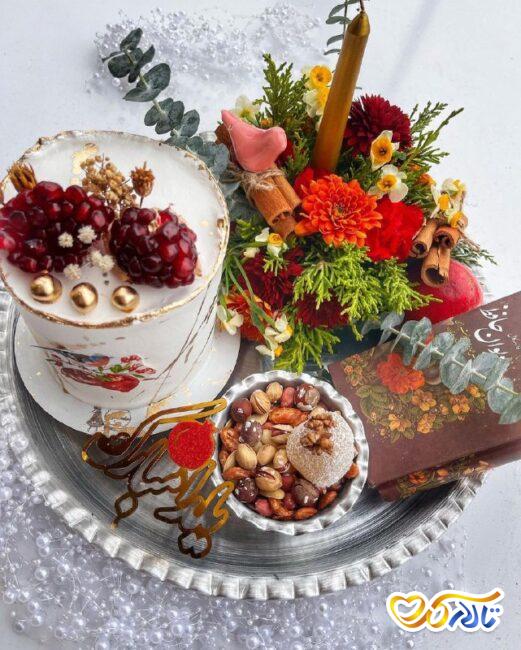 تزئین ژله و دسر شب یلدا
