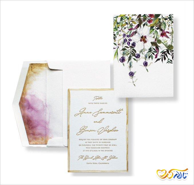کارت دعوت عروسی بهاری