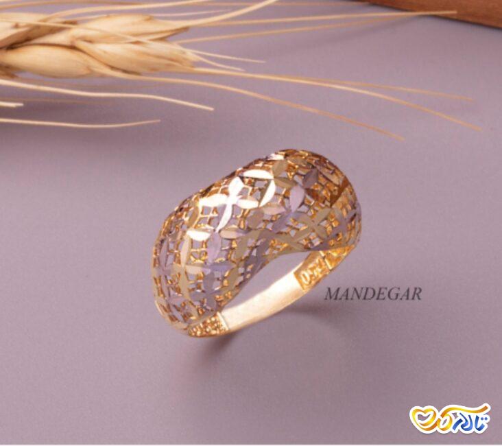 حلقه ازدواج طرح مشبک 