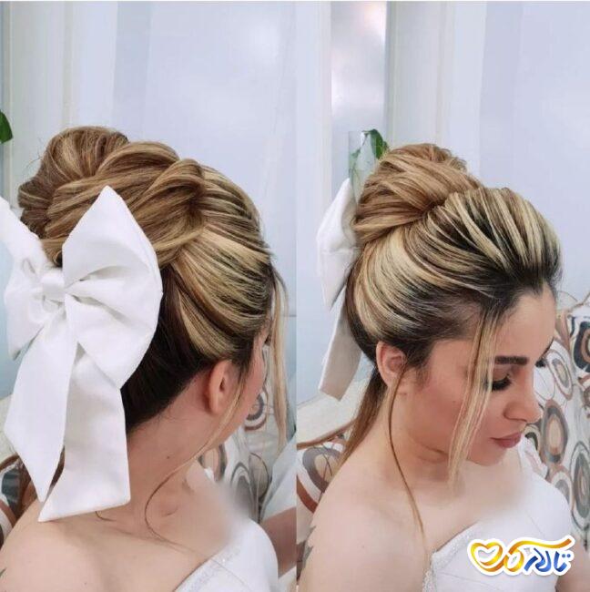 مدل میکاپ و شینیون ساده برای عقد