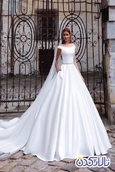 لباس عروس Aline بدون آستین