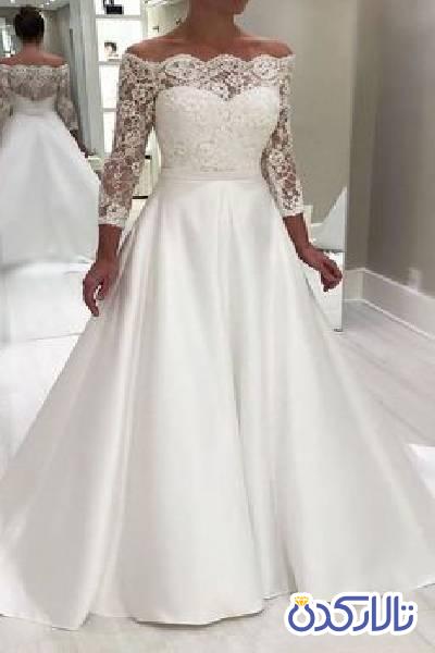 لباس عروس مدل ای لاین