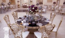 گل آرایی میز شام تالار تخت جمشید