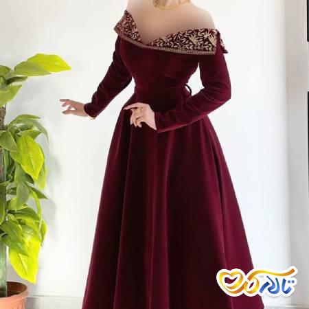 مدل لباس یقه دلبری زنانه
