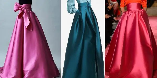 دامن مجلسی و پرکاربرد با پارچه ساتن آمریکایی