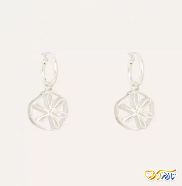 مدل گوشواره طرح گل برای عروس