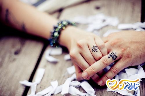 تتو دائمی برای حلقه عروسی 