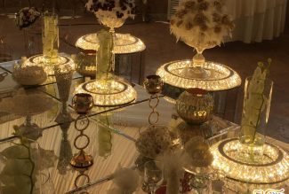 سفره عقد و دکوراسیون باغ تالار کلاسیک