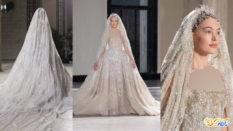 لباس عروس باشکوه برند Tony ward
