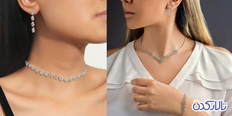 سرویس طلا سفید عروس