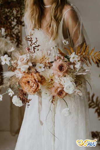 عکاسی از دسته گل عروس