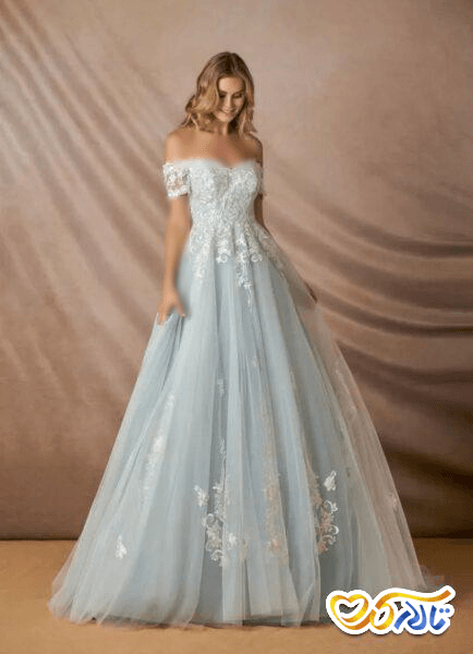 لباس عروس گلدار