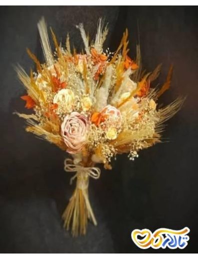 دسته گل عروس طرح پاییزی