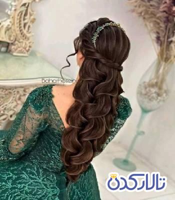 شینیون باز دخترانه برای عروسی