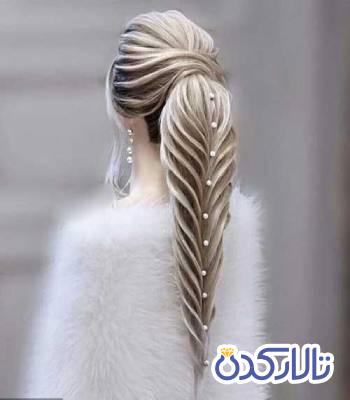 مدل شینیون خطی نیمه باز برای تالار