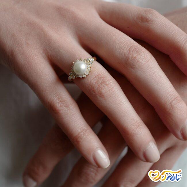 حلقه عروسی مروارید