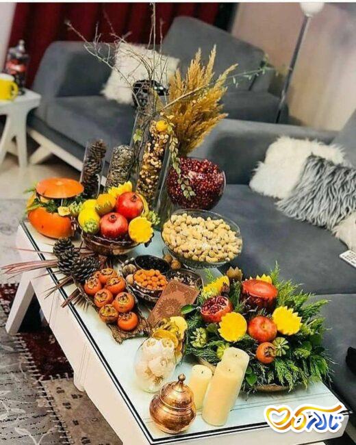 دیزاین شیک میز یلدای عروس