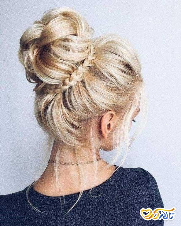 شنیون به هم ریخته محبوب