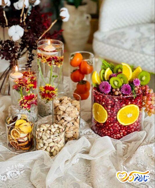 میز یلدایی عروس