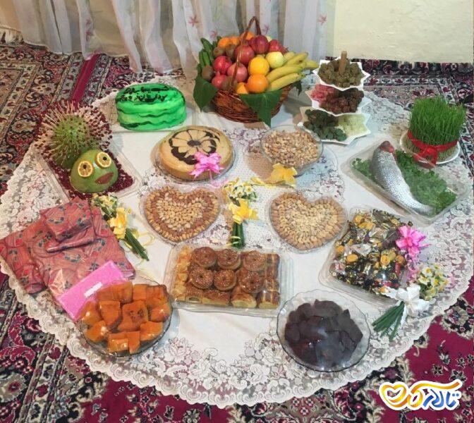 تزیین میز یلدا عروس